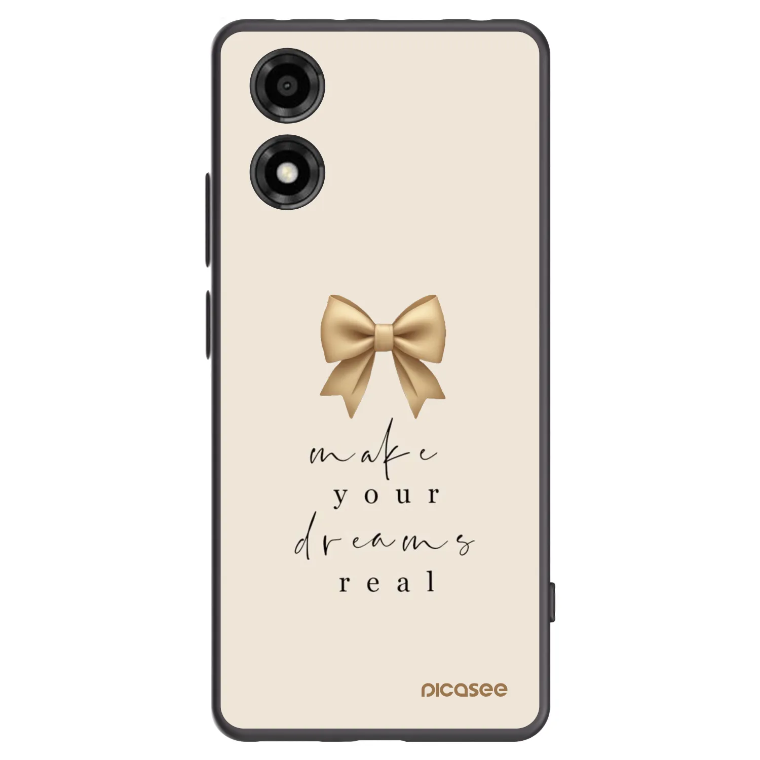 Picasee fekete szilikon tok az alábbi mobiltelefonokra Motorola Moto E14 - Golden Dream