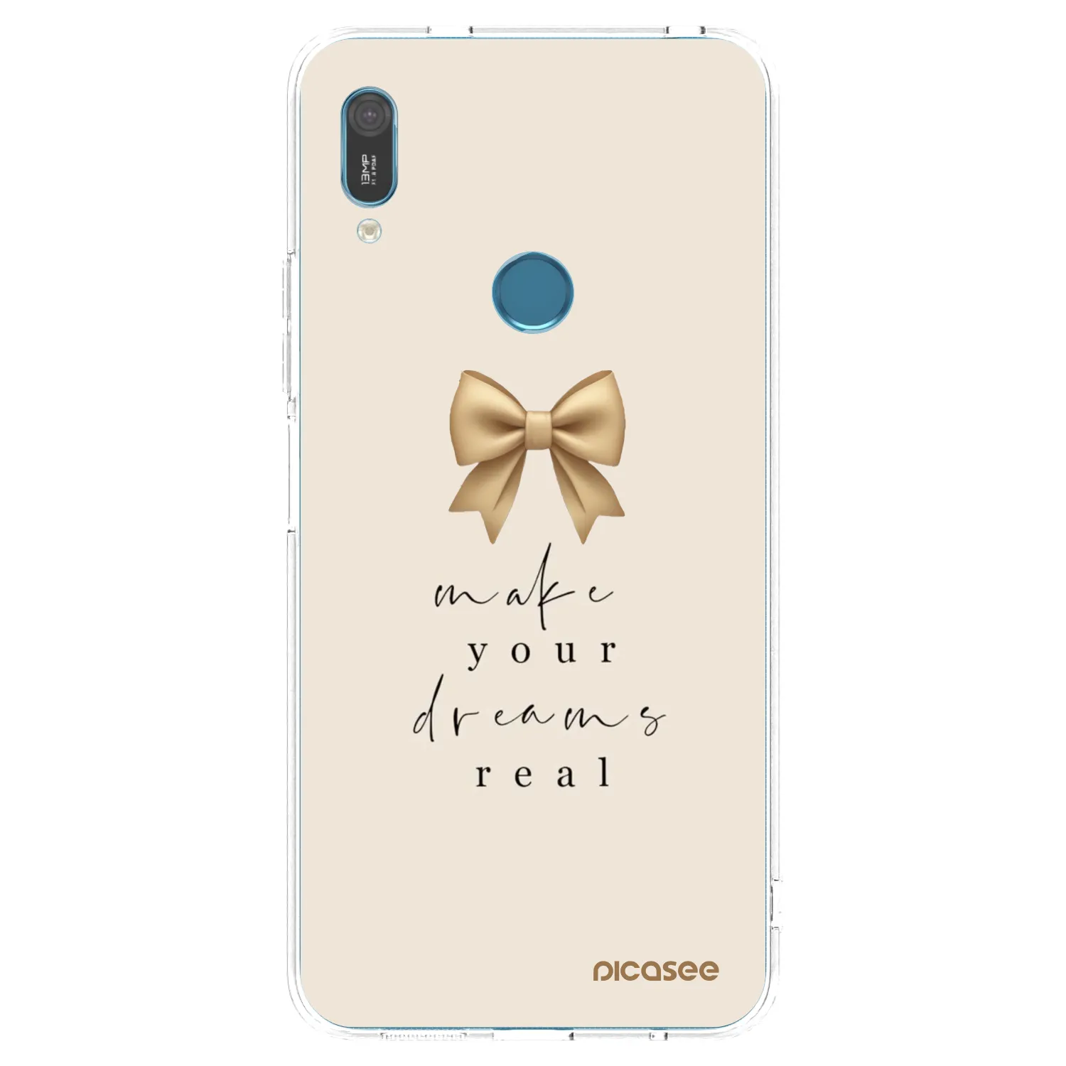 Picasee átlátszó szilikon tok az alábbi mobiltelefonokra Huawei Y6 2019 - Golden Dream