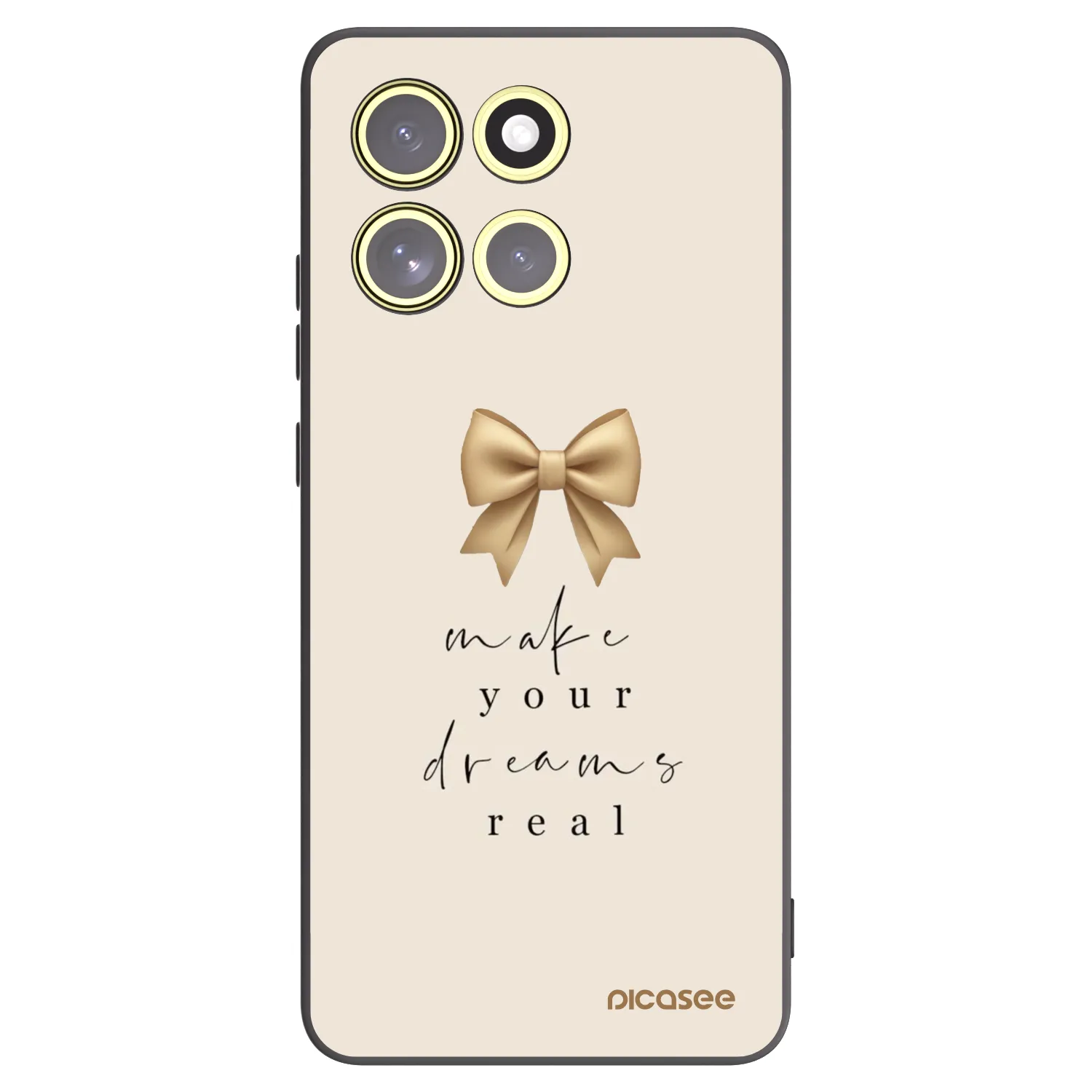 Picasee fekete szilikon tok az alábbi mobiltelefonokra Motorola Moto G86 5G - Golden Dream