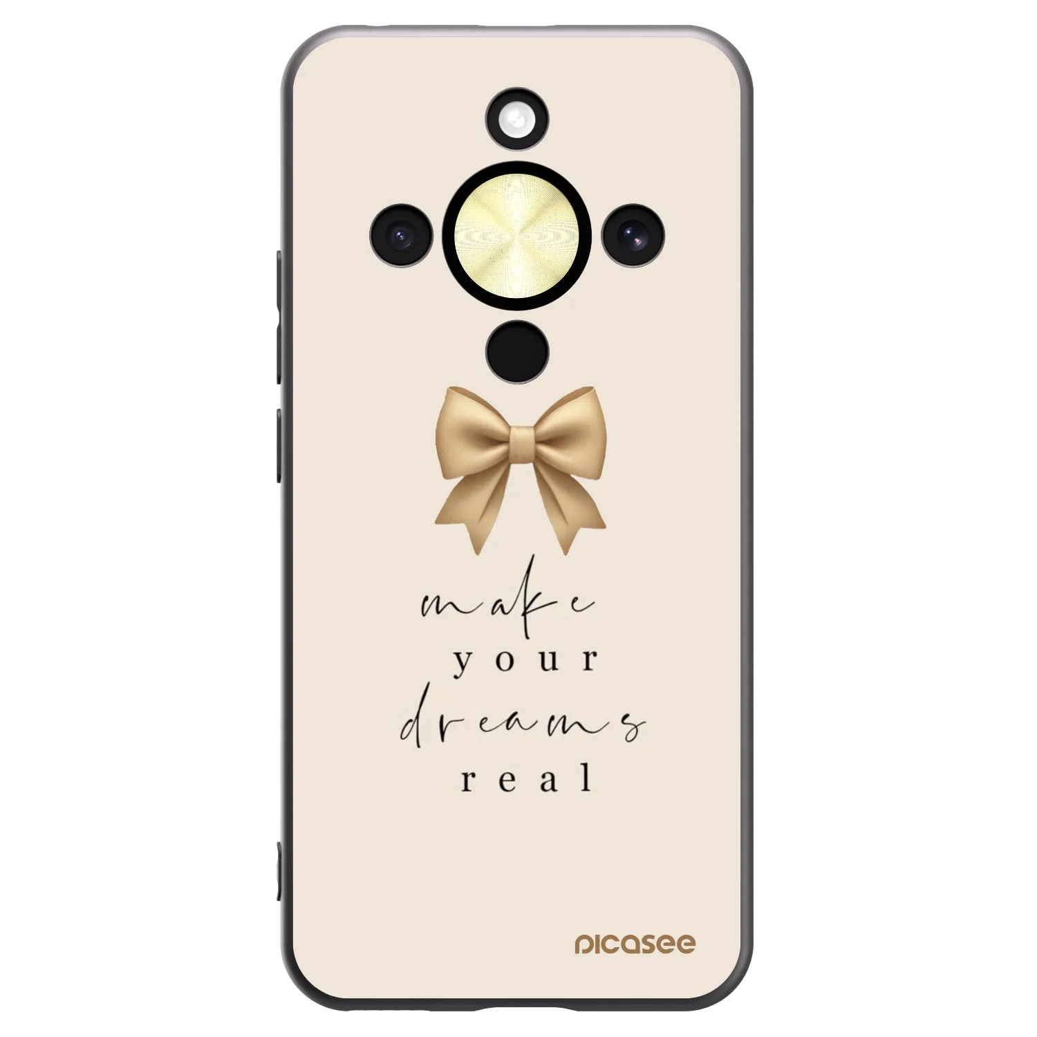Picasee fekete szilikon tok az alábbi mobiltelefonokra Honor Magic8 Lite 5G - Golden Dream
