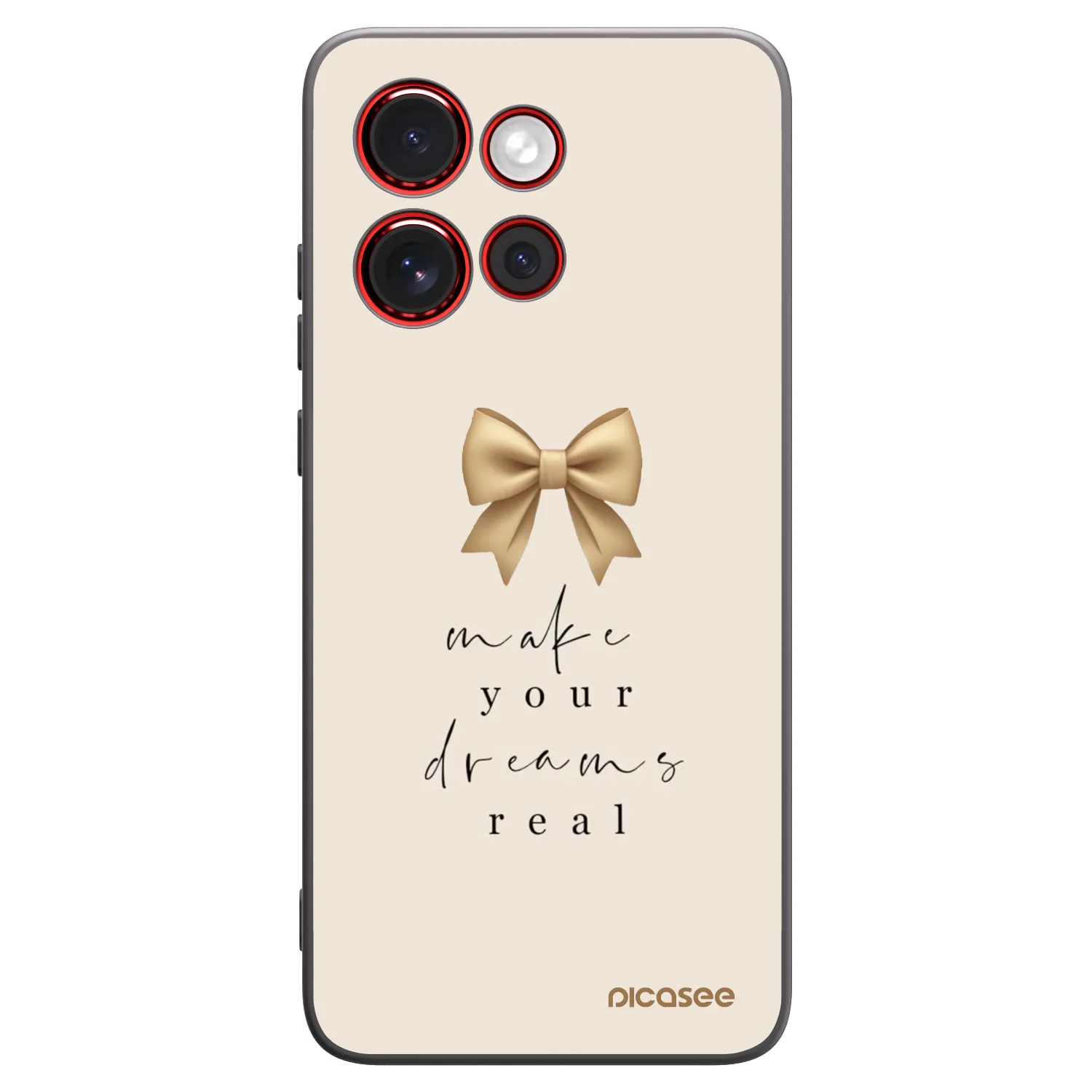 Picasee fekete szilikon tok az alábbi mobiltelefonokra Motorola Edge 60 Neo 5G - Golden Dream