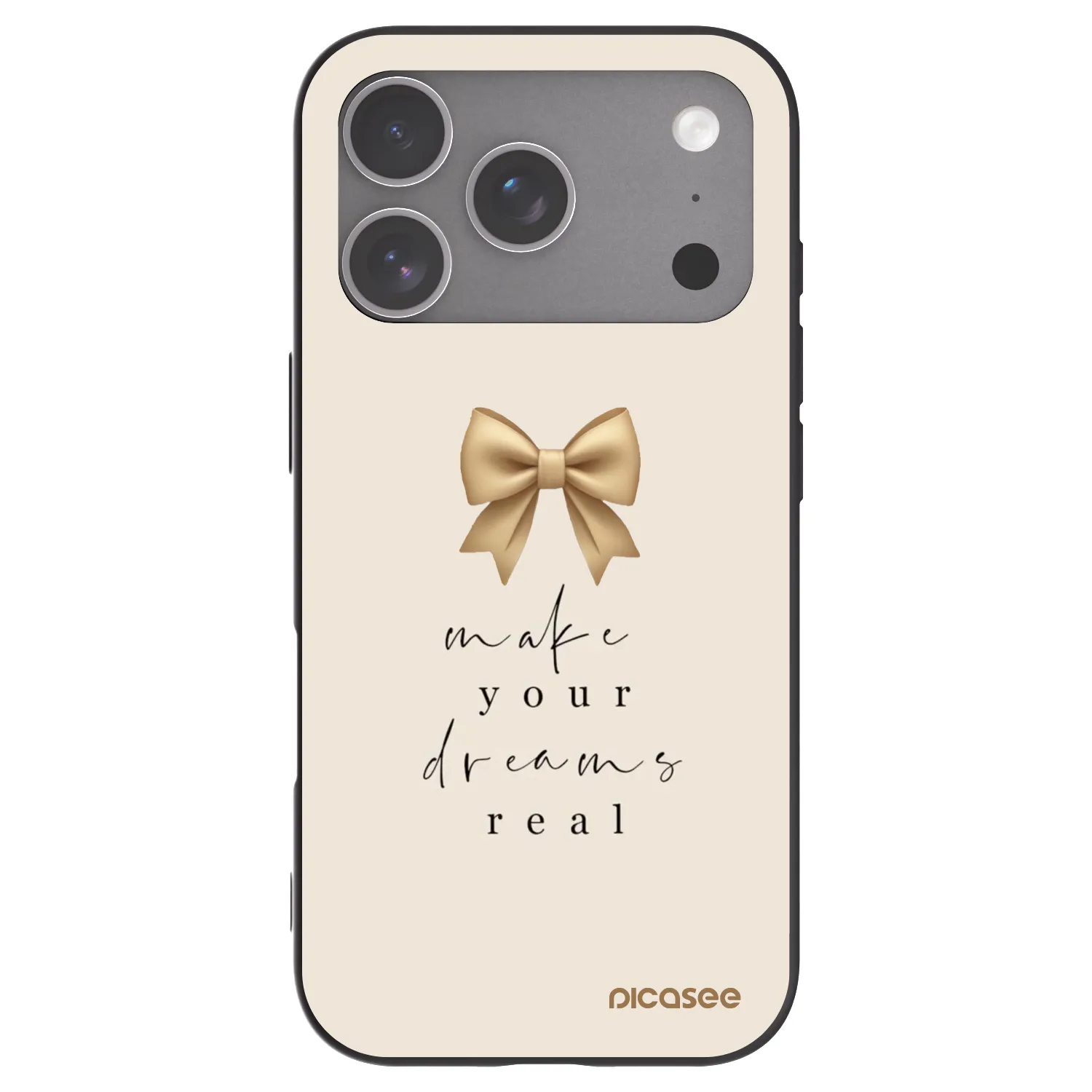 Picasee fekete szilikon tok az alábbi mobiltelefonokra Apple iPhone 18 Pro - Golden Dream
