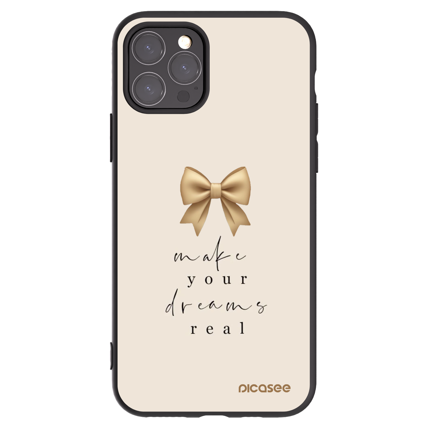 Picasee fekete szilikon tok az alábbi mobiltelefonokra Apple iPhone 11 Pro - Golden Dream