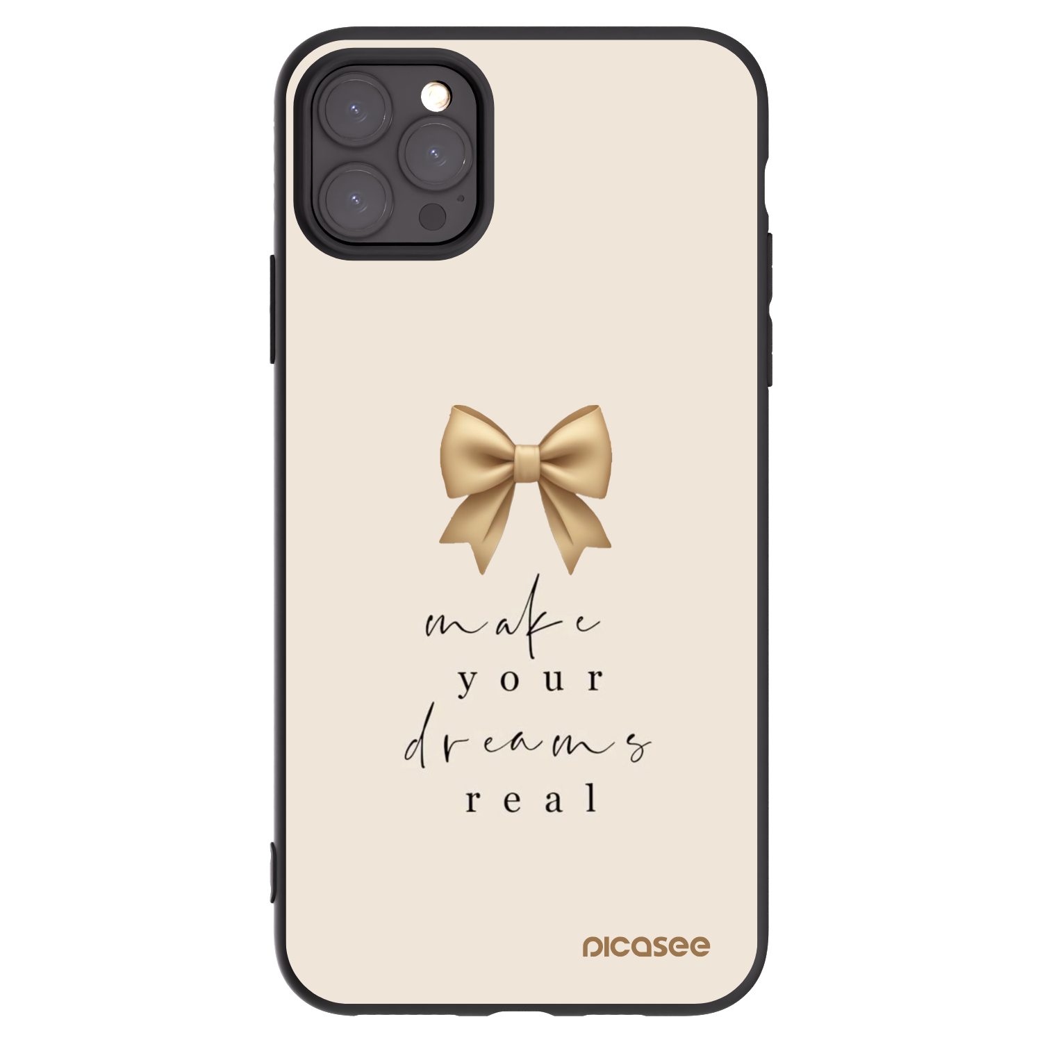Picasee fekete szilikon tok az alábbi mobiltelefonokra Apple iPhone 11 Pro Max - Golden Dream