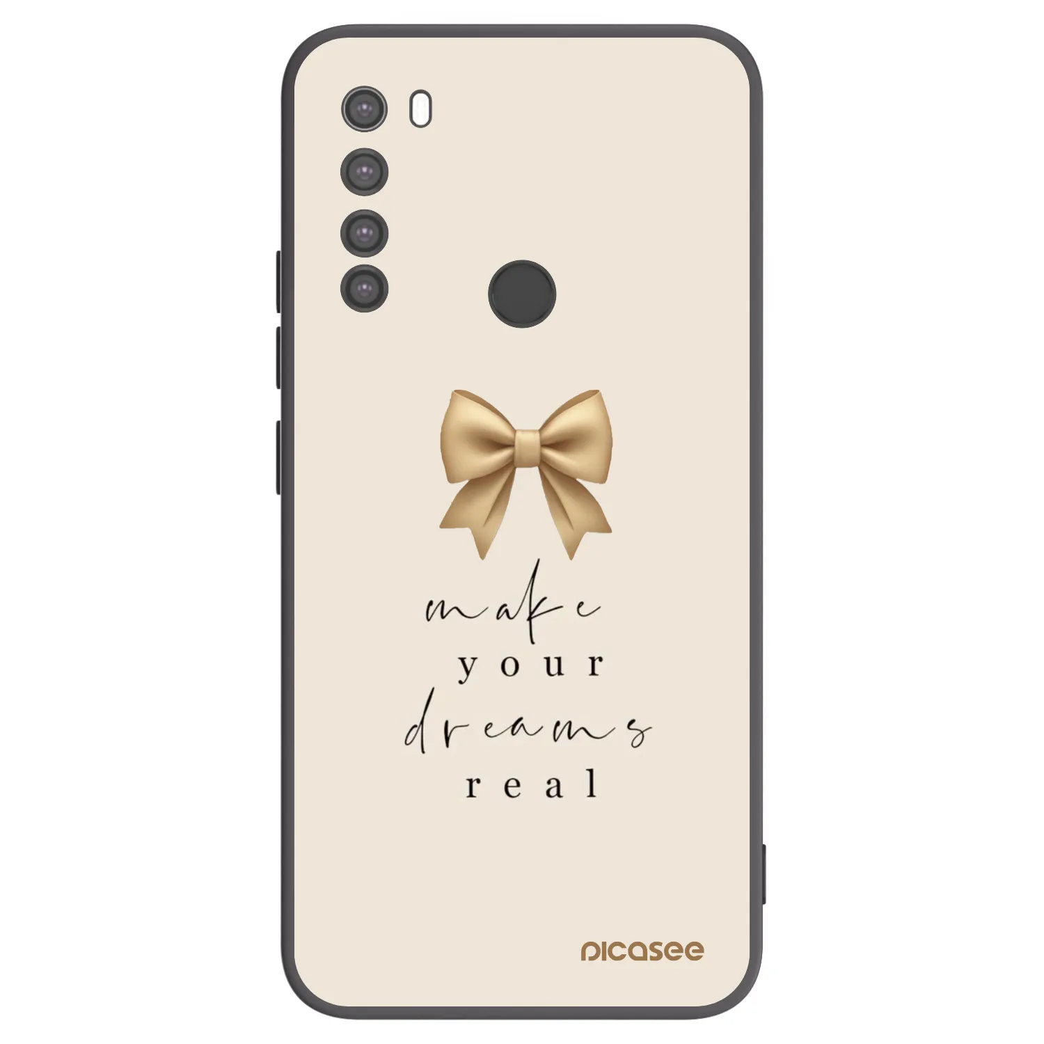 Picasee fekete szilikon tok az alábbi mobiltelefonokra Xiaomi Redmi Note 8 - Golden Dream