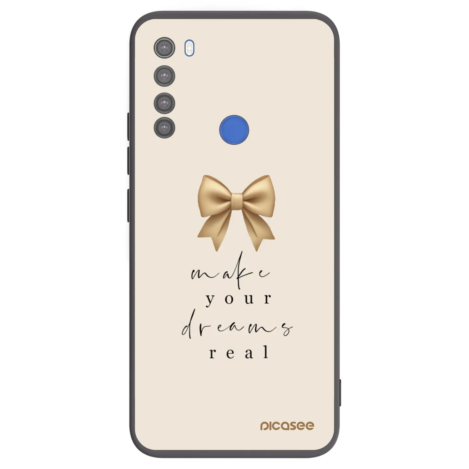 Picasee fekete szilikon tok az alábbi mobiltelefonokra Xiaomi Redmi Note 8T - Golden Dream