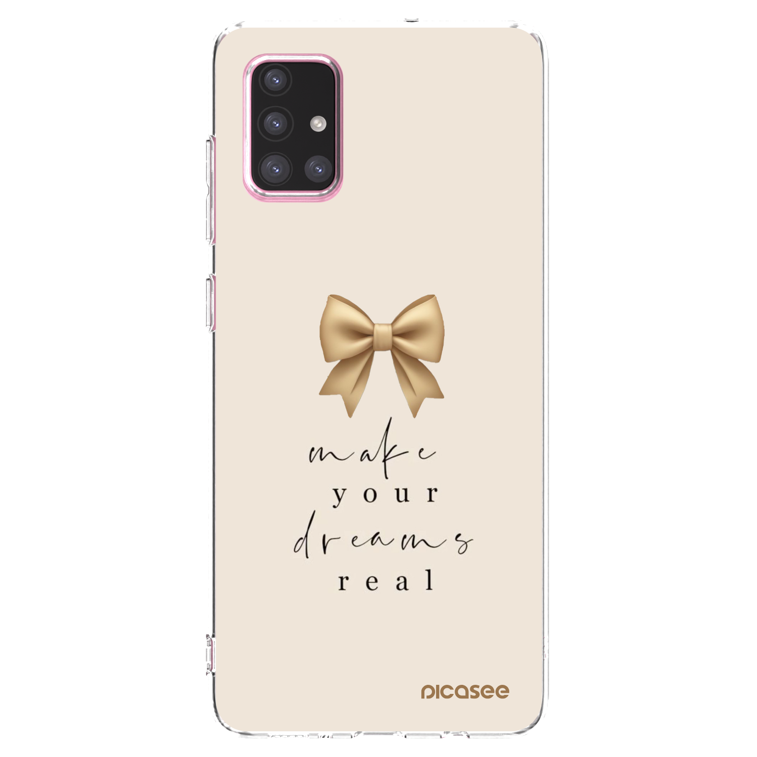 Picasee átlátszó szilikon tok az alábbi mobiltelefonokra Samsung Galaxy A71 A715F - Golden Dream