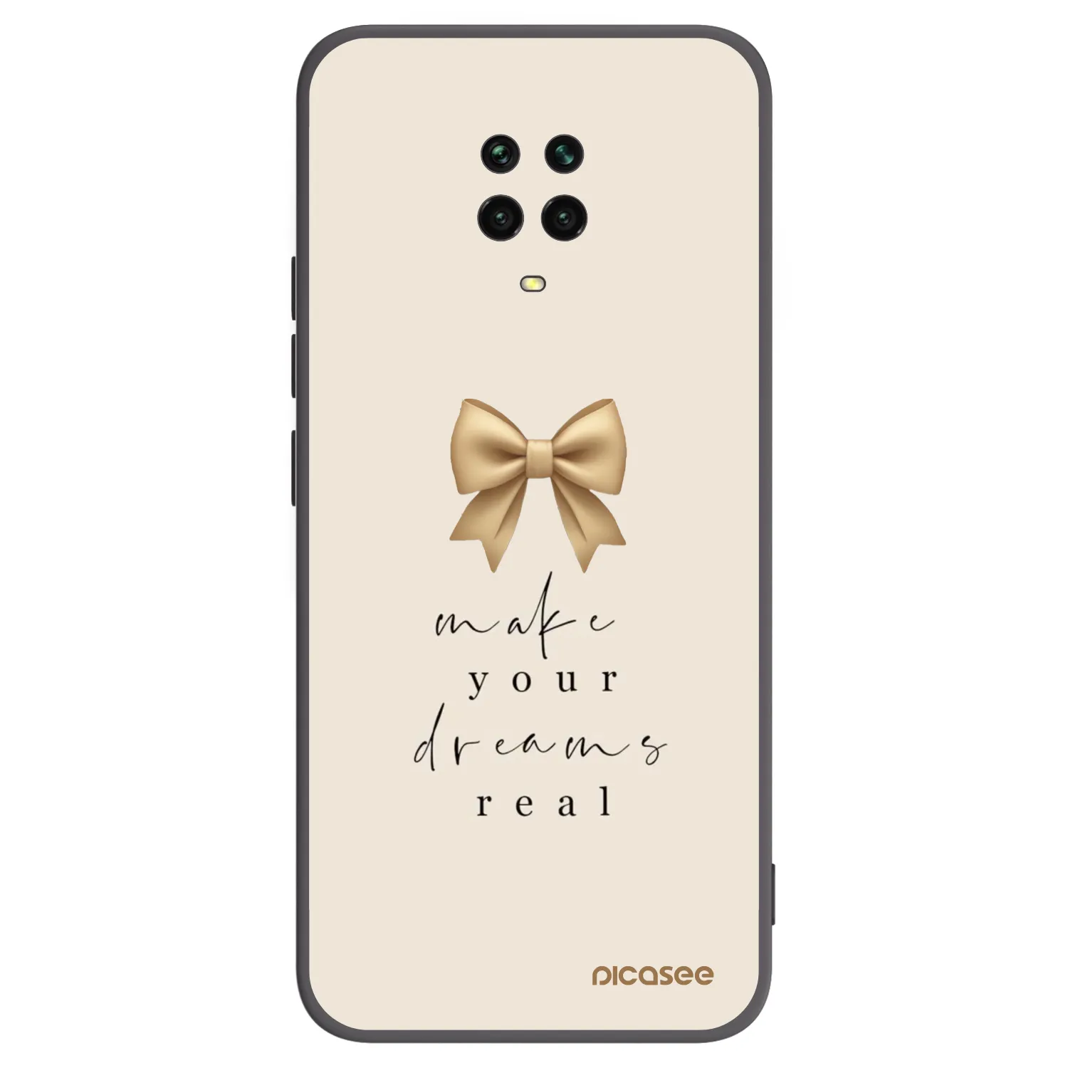 Picasee fekete szilikon tok az alábbi mobiltelefonokra Xiaomi Redmi Note 9 Pro - Golden Dream
