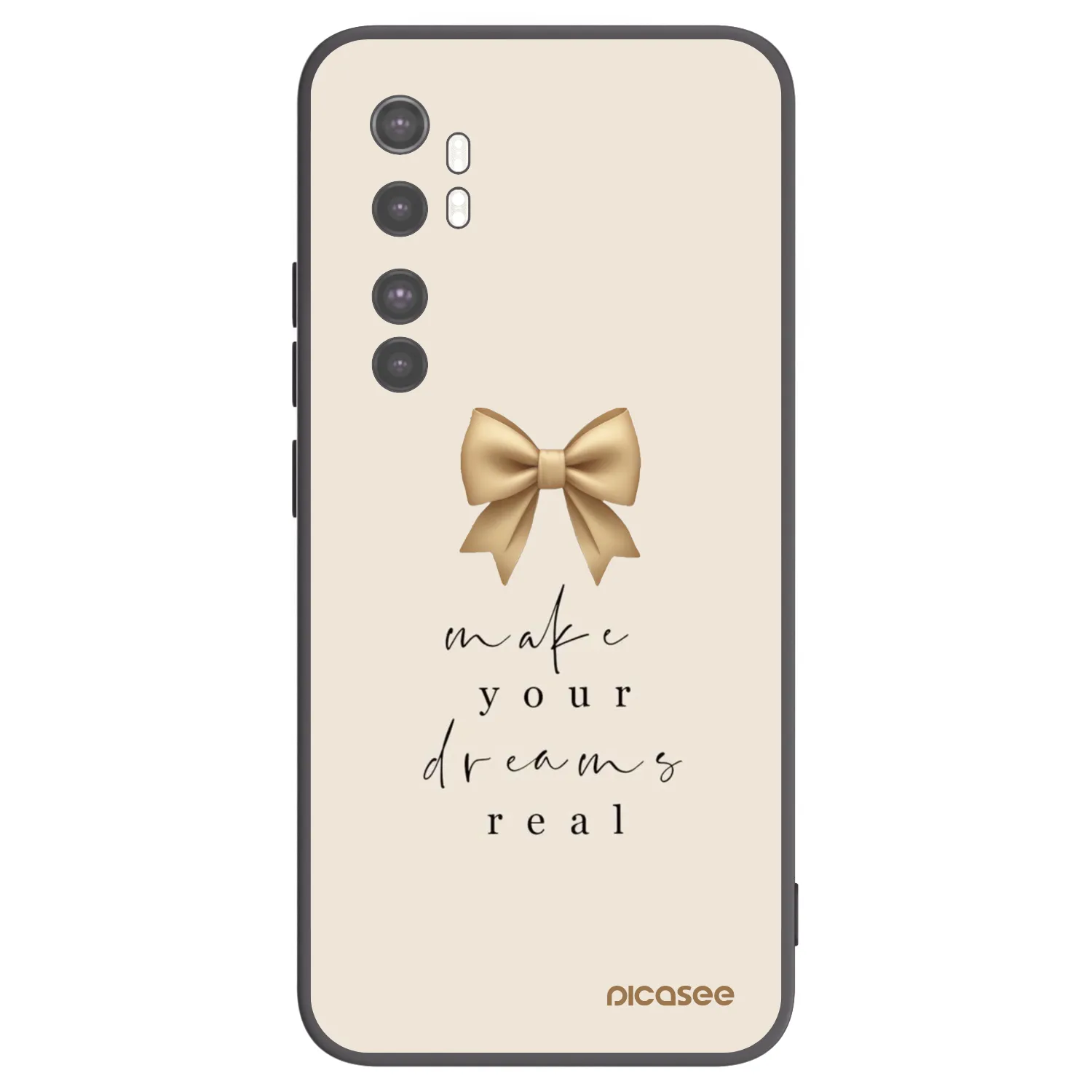 Picasee fekete szilikon tok az alábbi mobiltelefonokra Xiaomi Mi Note 10 Lite - Golden Dream