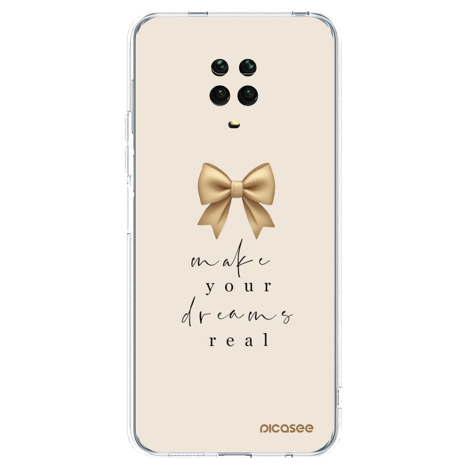 Picasee átlátszó szilikon tok az alábbi mobiltelefonokra Xiaomi Redmi Note 9S - Golden Dream