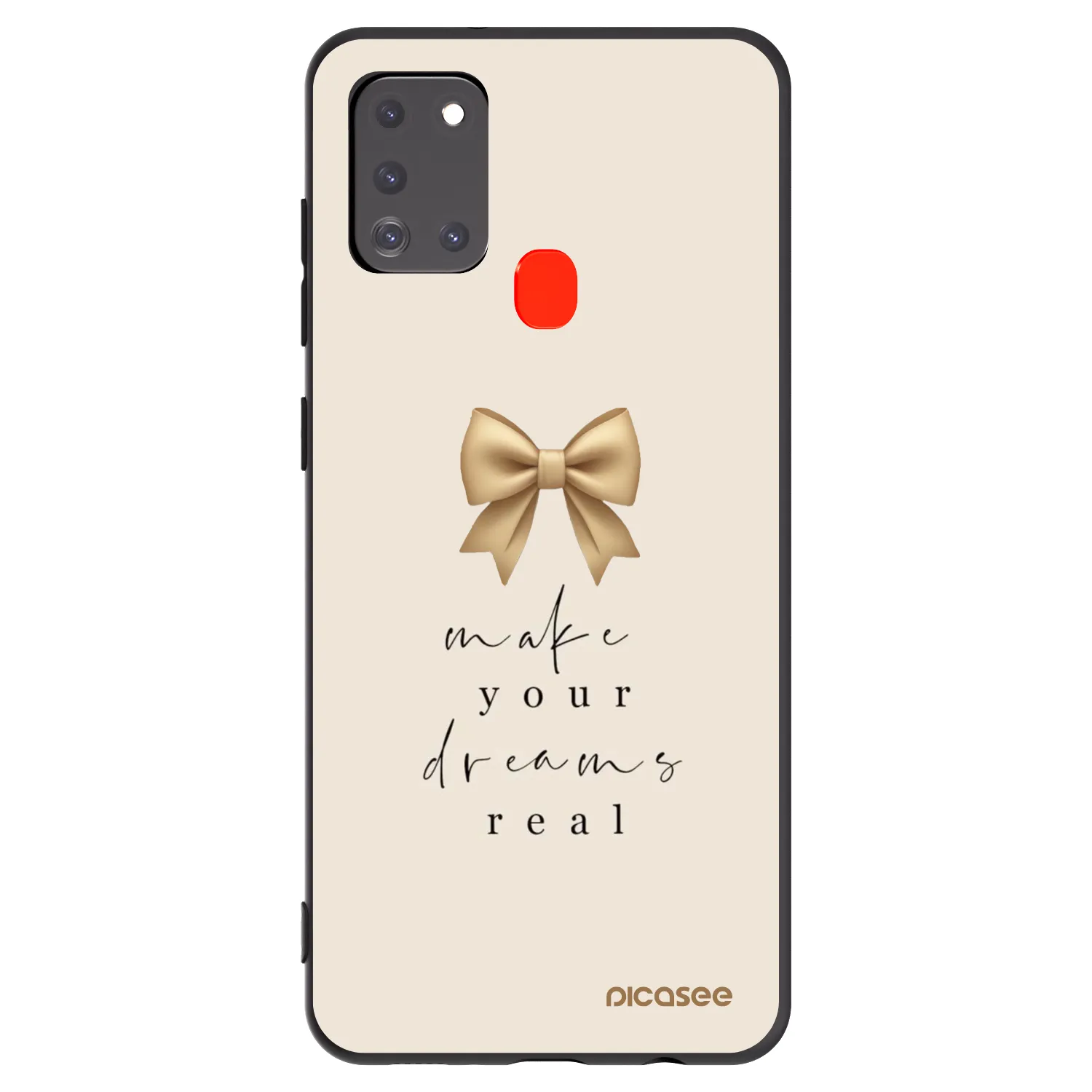Picasee fekete szilikon tok az alábbi mobiltelefonokra Samsung Galaxy A21s - Golden Dream