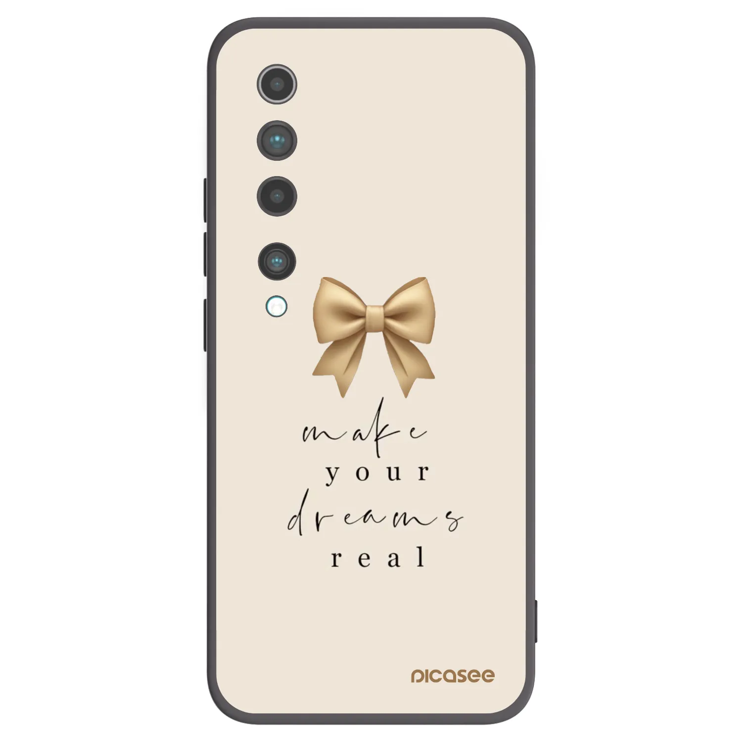 Picasee fekete szilikon tok az alábbi mobiltelefonokra Xiaomi Mi 10 - Golden Dream