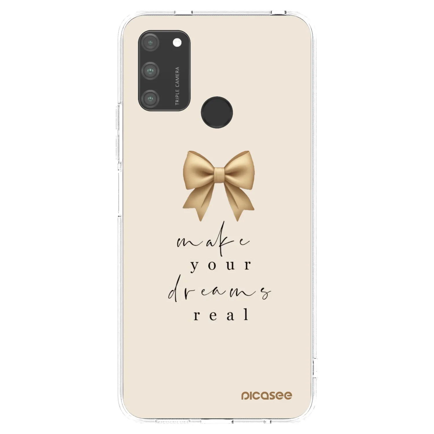 Picasee átlátszó szilikon tok az alábbi mobiltelefonokra Honor 9A - Golden Dream