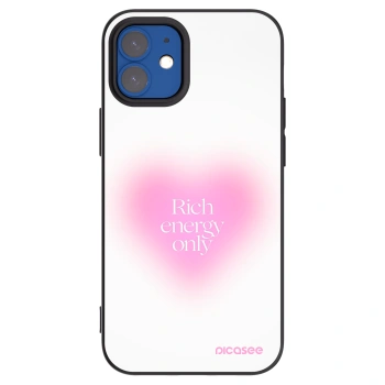 Picasee fekete szilikon tok az alábbi mobiltelefonokra Apple iPhone 12 mini - Rich Energy