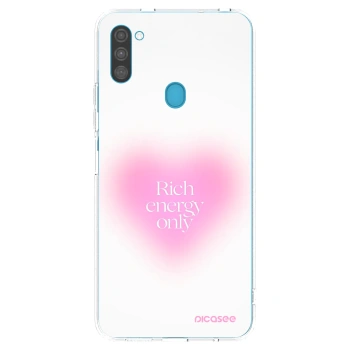 Picasee átlátszó szilikon tok az alábbi mobiltelefonokra Samsung Galaxy M11 - Rich Energy