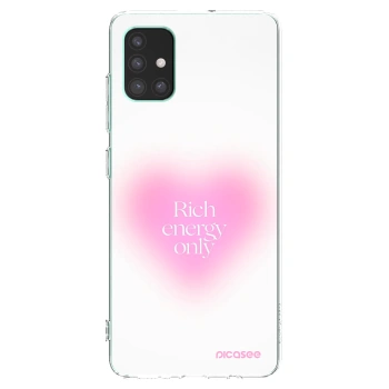 Picasee átlátszó szilikon tok az alábbi mobiltelefonokra Samsung Galaxy M51 M515F - Rich Energy