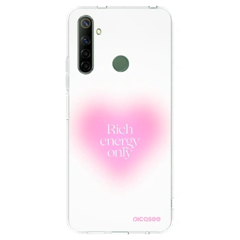 Picasee átlátszó szilikon tok az alábbi mobiltelefonokra Realme 6i - Rich Energy