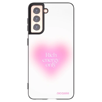 Picasee fekete szilikon tok az alábbi mobiltelefonokra Samsung Galaxy S21 5G G991B - Rich Energy