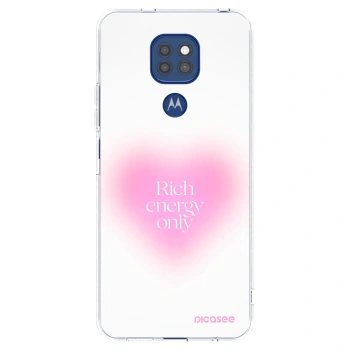 Picasee átlátszó szilikon tok az alábbi mobiltelefonokra Motorola Moto G9 Play - Rich Energy