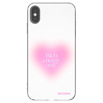 Picasee átlátszó szilikon tok az alábbi mobiltelefonokra Apple iPhone XS Max - Rich Energy