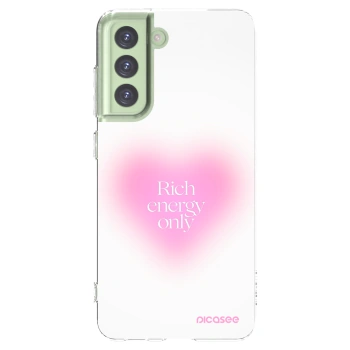 Picasee átlátszó szilikon tok az alábbi mobiltelefonokra Samsung Galaxy S21 FE 5G - Rich Energy
