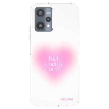 Picasee átlátszó szilikon tok az alábbi mobiltelefonokra Realme 9 Pro 5G - Rich Energy