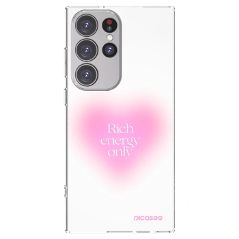 Picasee átlátszó szilikon tok az alábbi mobiltelefonokra Samsung Galaxy S23 Ultra 5G - Rich Energy