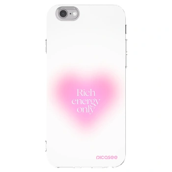 Picasee átlátszó szilikon tok az alábbi mobiltelefonokra Apple iPhone 6/6S - Rich Energy