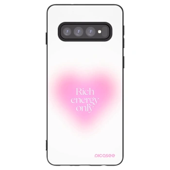 Picasee fekete szilikon tok az alábbi mobiltelefonokra Samsung Galaxy S10 G973 - Rich Energy