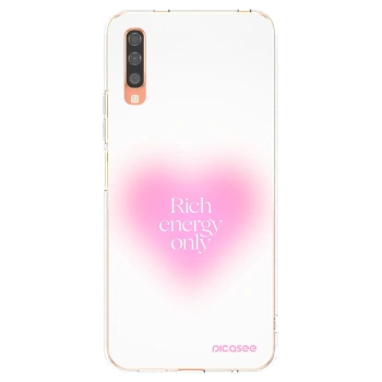 Picasee átlátszó szilikon tok az alábbi mobiltelefonokra Samsung Galaxy A70 A705F - Rich Energy