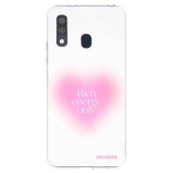 Picasee átlátszó szilikon tok az alábbi mobiltelefonokra Samsung Galaxy A40 A405F - Rich Energy