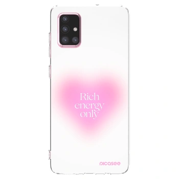 Picasee átlátszó szilikon tok az alábbi mobiltelefonokra Samsung Galaxy A71 A715F - Rich Energy