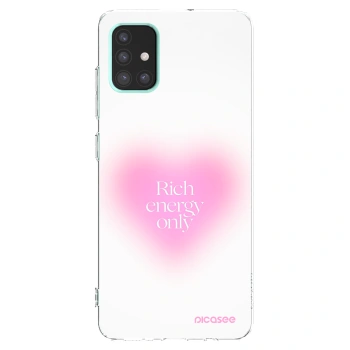 Picasee átlátszó szilikon tok az alábbi mobiltelefonokra Samsung Galaxy A51 A515F - Rich Energy