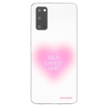 Picasee átlátszó szilikon tok az alábbi mobiltelefonokra Samsung Galaxy S20 G980F - Rich Energy