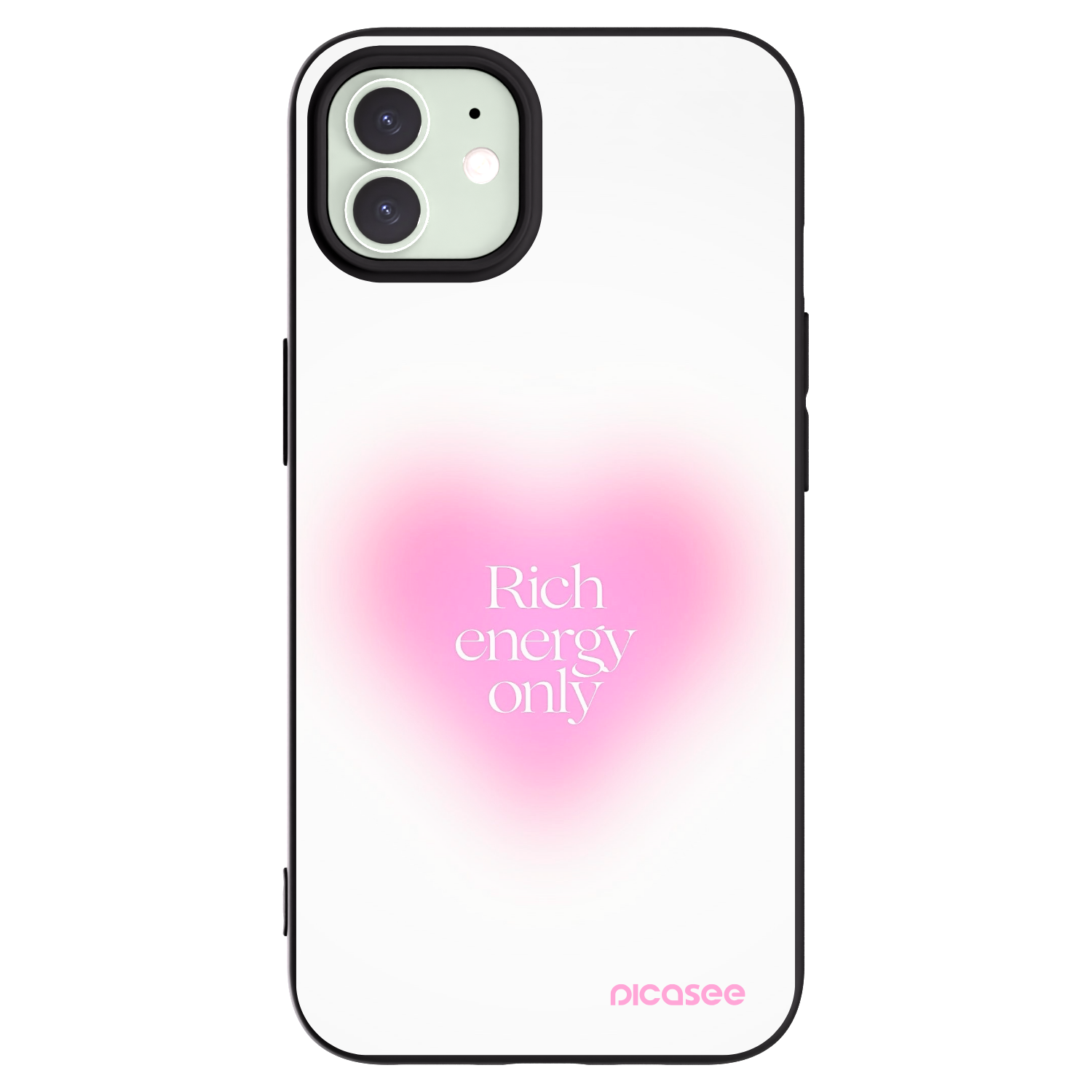 Picasee fekete szilikon tok az alábbi mobiltelefonokra Apple iPhone 12 - Rich Energy