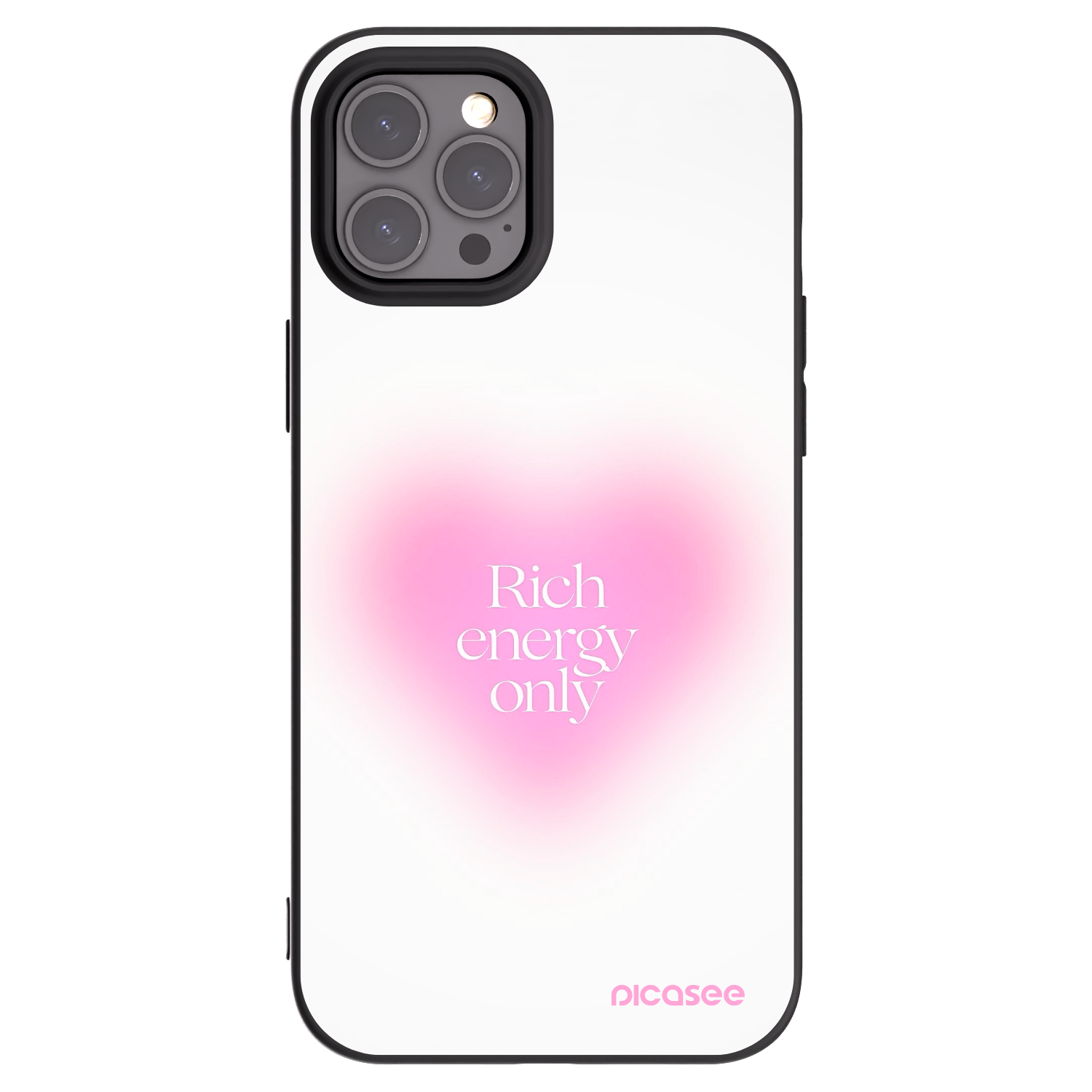 Picasee fekete szilikon tok az alábbi mobiltelefonokra Apple iPhone 12 Pro Max - Rich Energy