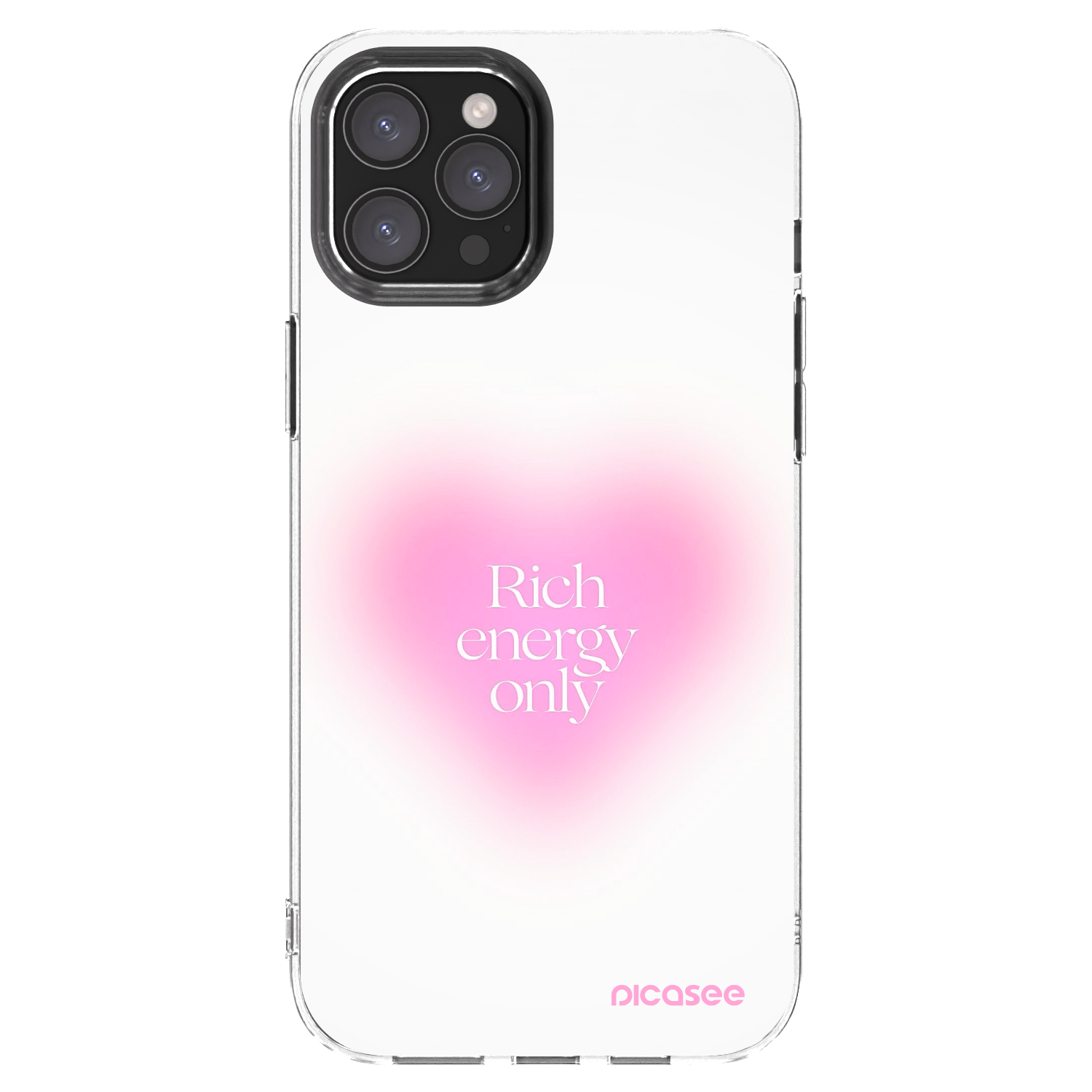 Picasee átlátszó szilikon tok az alábbi mobiltelefonokra Apple iPhone 12 Pro Max - Rich Energy