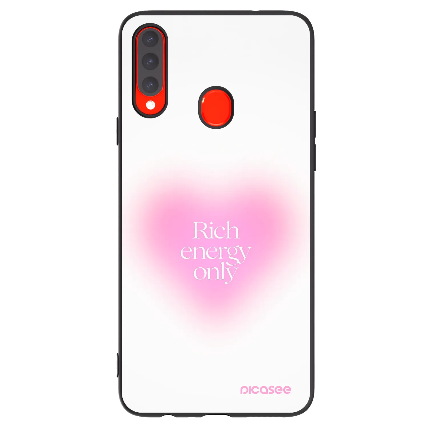 Picasee fekete szilikon tok az alábbi mobiltelefonokra Samsung Galaxy A20s - Rich Energy