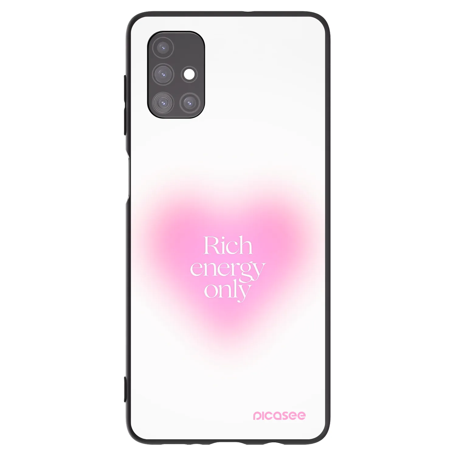 Picasee fekete szilikon tok az alábbi mobiltelefonokra Samsung Galaxy M51 M515F - Rich Energy