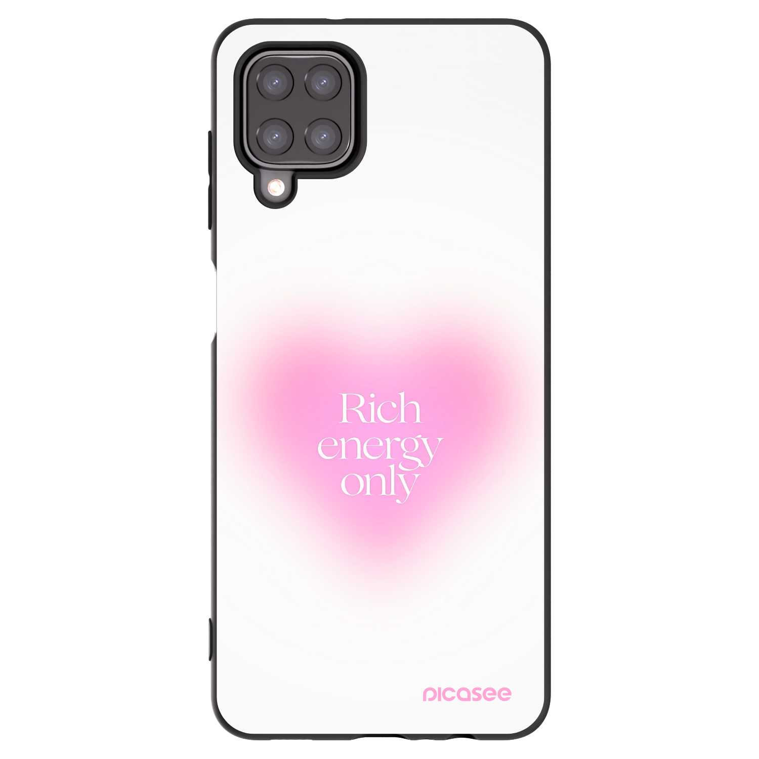 Picasee fekete szilikon tok az alábbi mobiltelefonokra Samsung Galaxy A12 A125F - Rich Energy