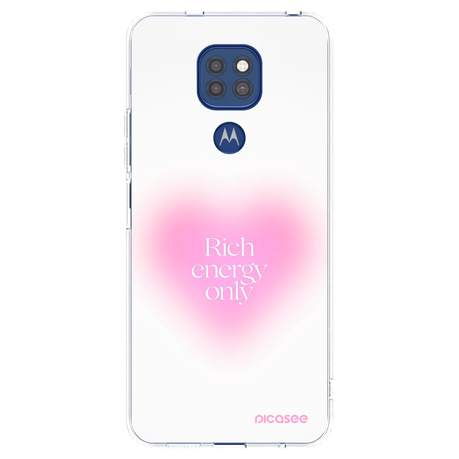Picasee átlátszó szilikon tok az alábbi mobiltelefonokra Motorola Moto G9 Play - Rich Energy