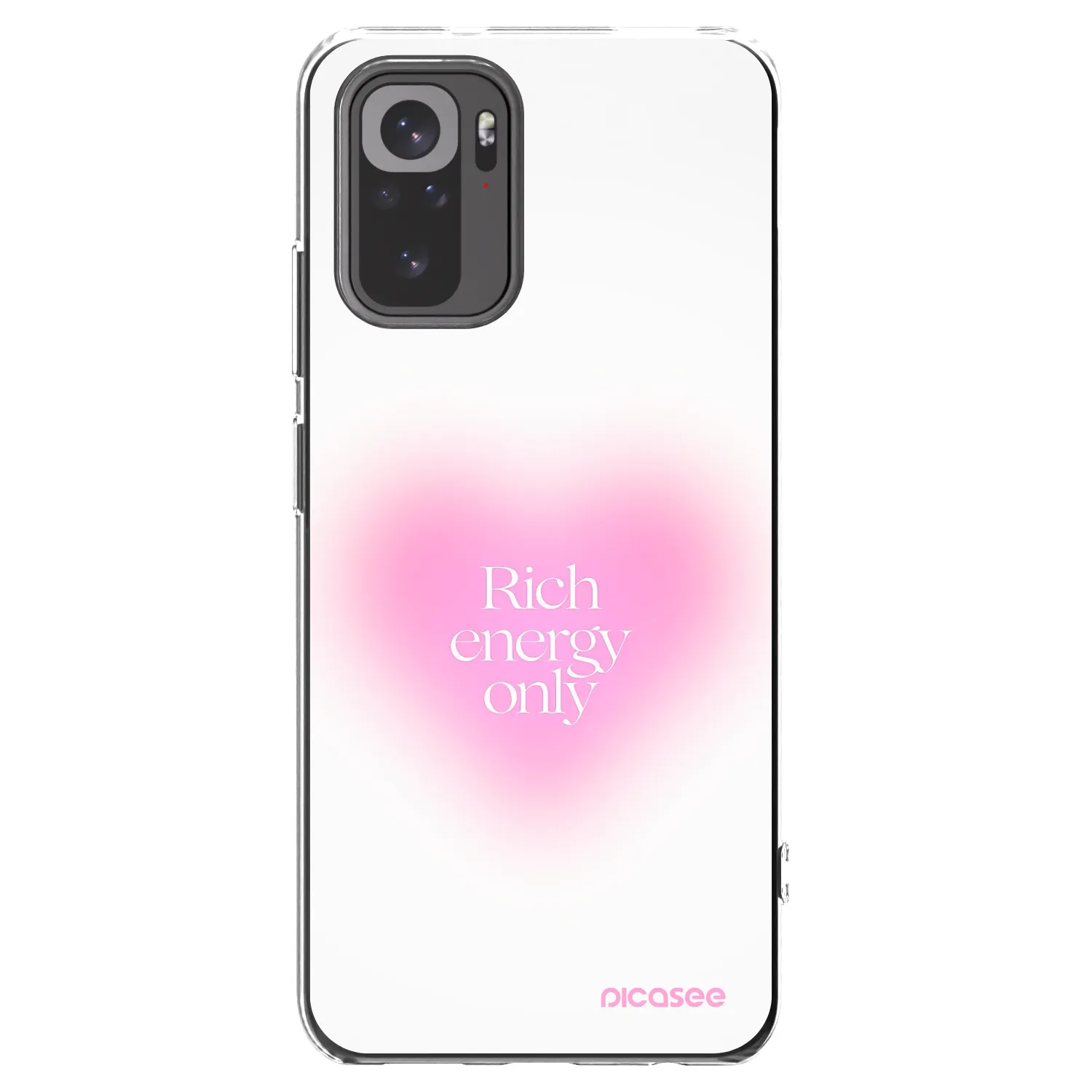 Picasee átlátszó szilikon tok az alábbi mobiltelefonokra Xiaomi Redmi Note 10 - Rich Energy