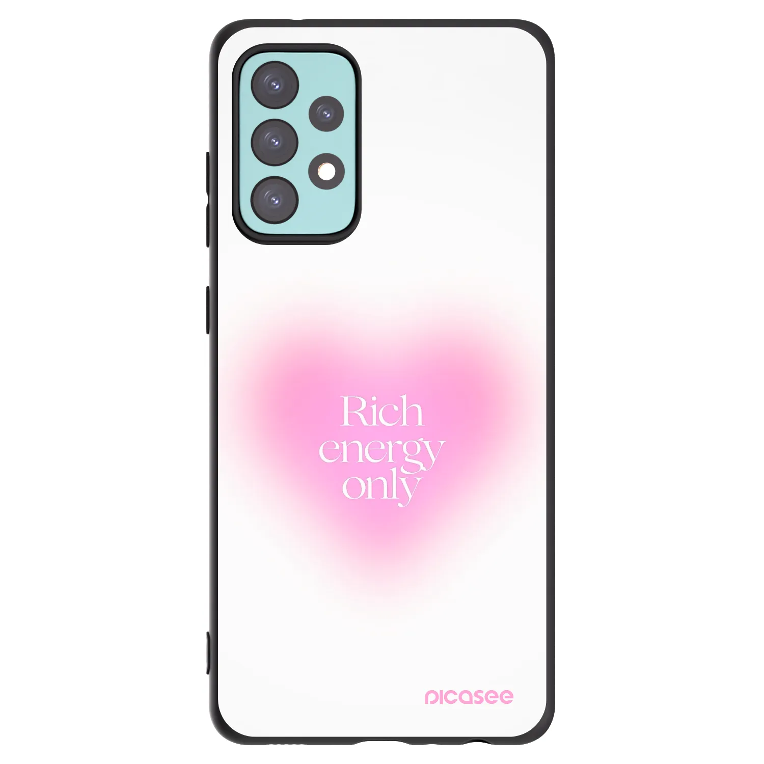Picasee fekete szilikon tok az alábbi mobiltelefonokra Samsung Galaxy A72 A725F - Rich Energy