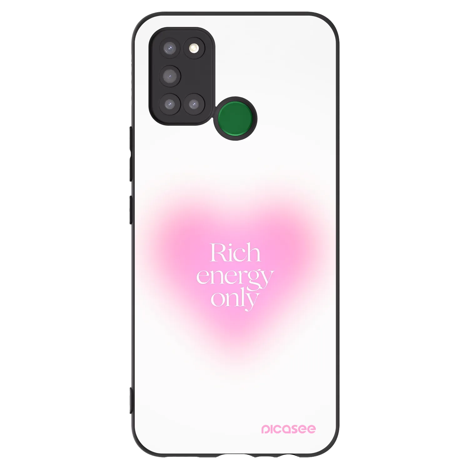 Picasee fekete szilikon tok az alábbi mobiltelefonokra Realme 7i - Rich Energy