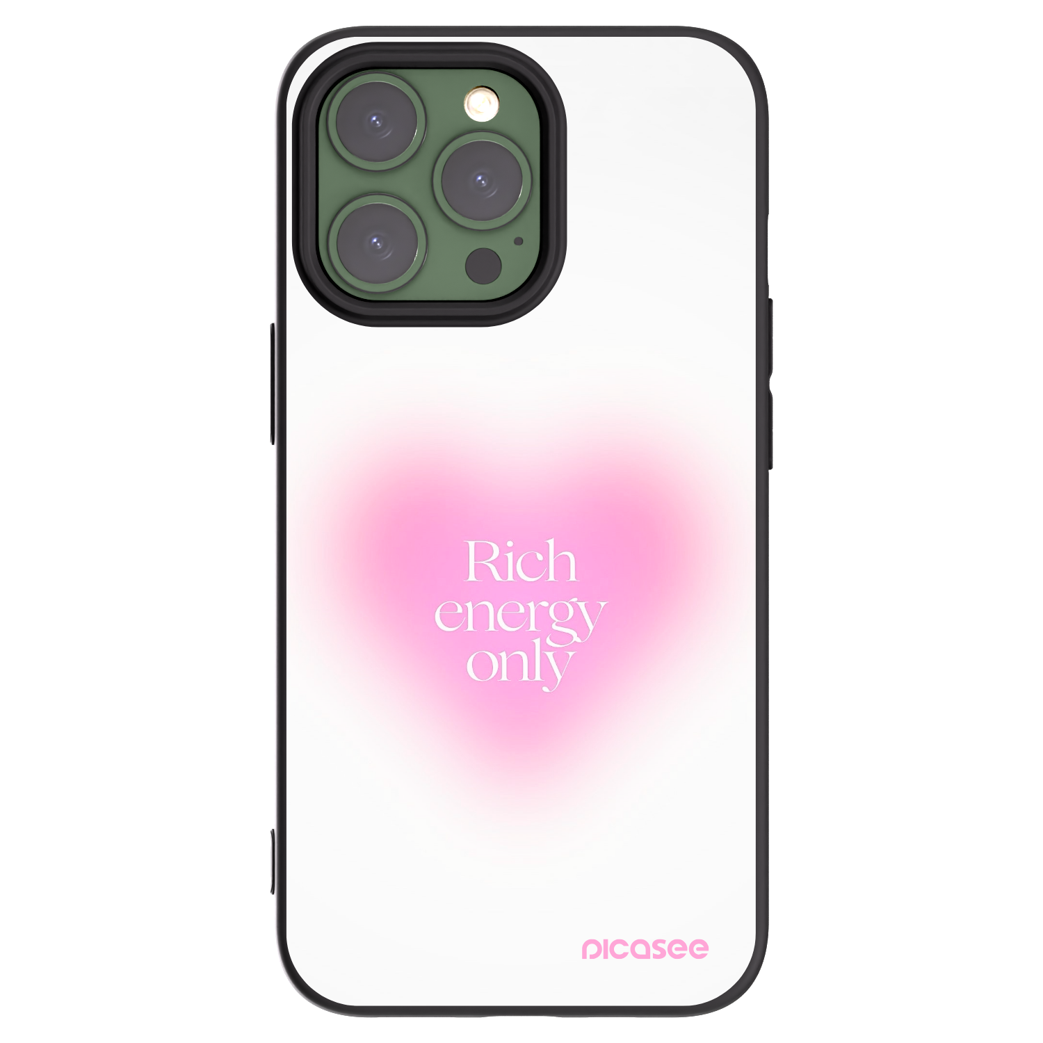 Picasee fekete szilikon tok az alábbi mobiltelefonokra Apple iPhone 13 Pro - Rich Energy