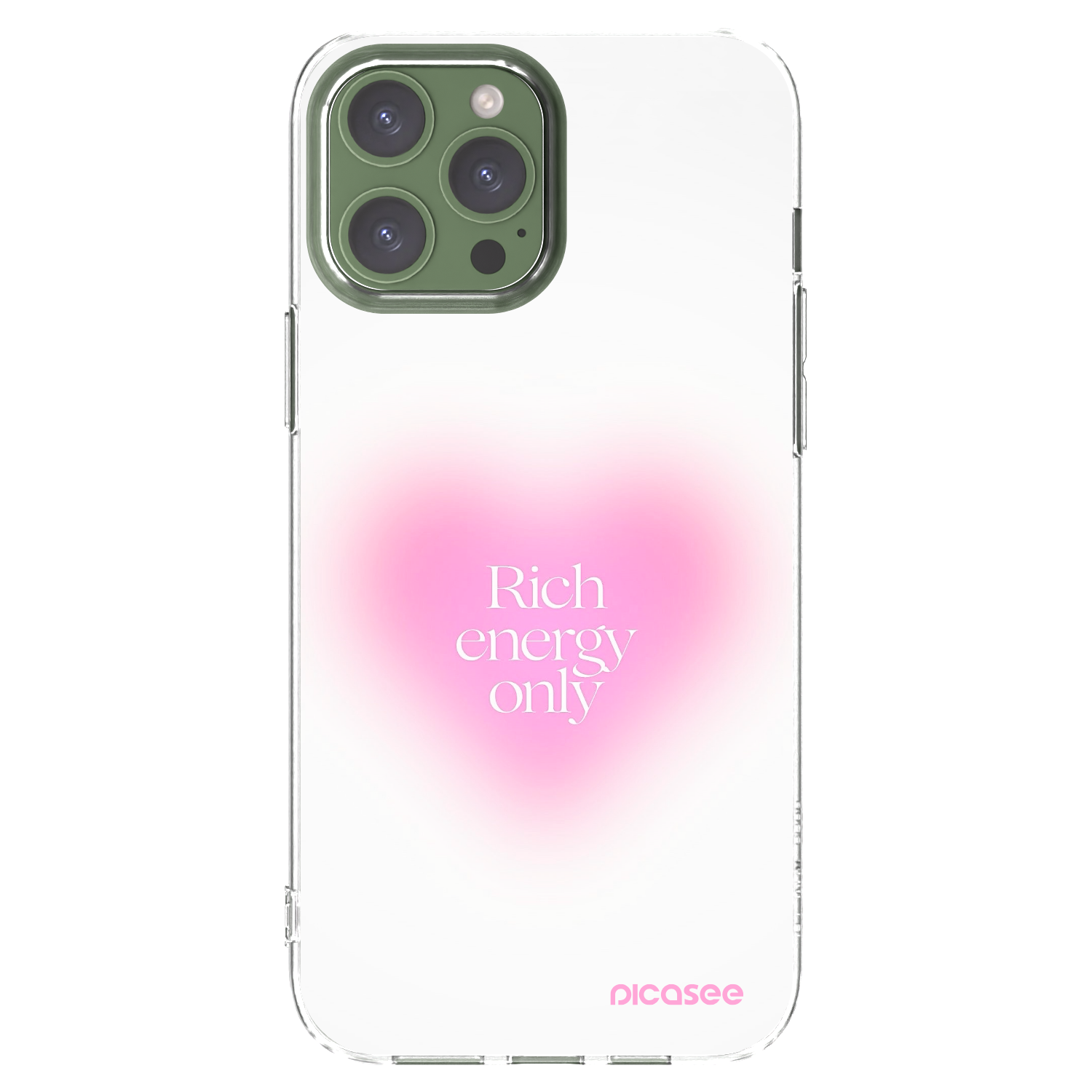 Picasee átlátszó szilikon tok az alábbi mobiltelefonokra Apple iPhone 13 Pro Max - Rich Energy