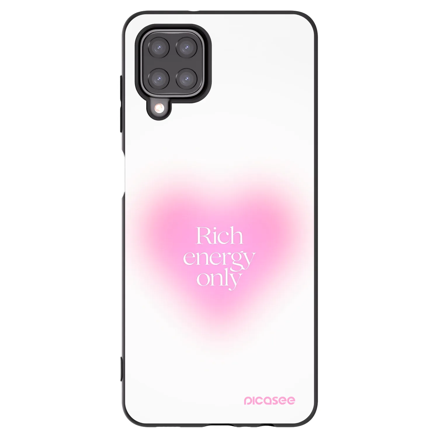 Picasee fekete szilikon tok az alábbi mobiltelefonokra Samsung Galaxy M12 M127F - Rich Energy