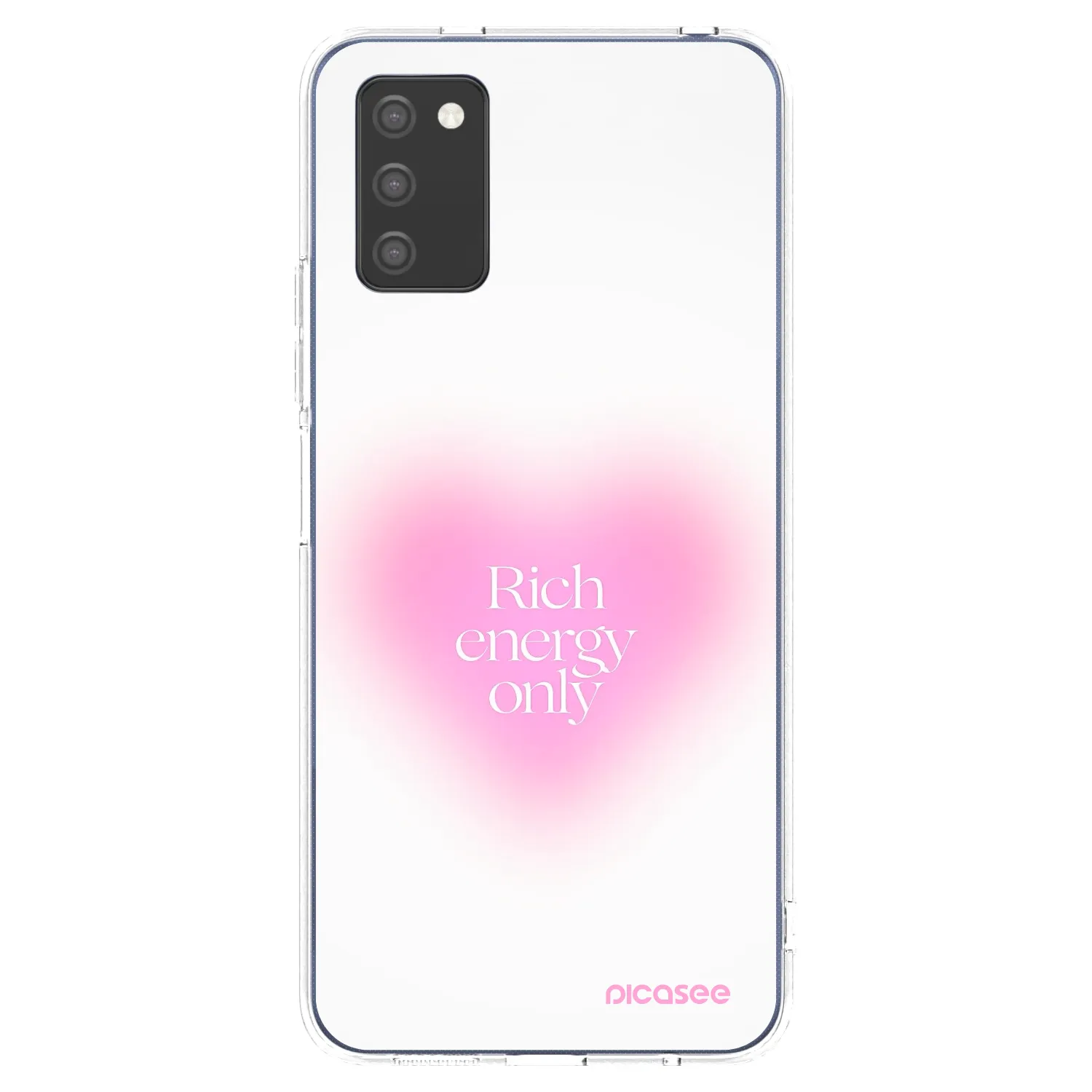 Picasee átlátszó szilikon tok az alábbi mobiltelefonokra Samsung Galaxy A02s A025G - Rich Energy