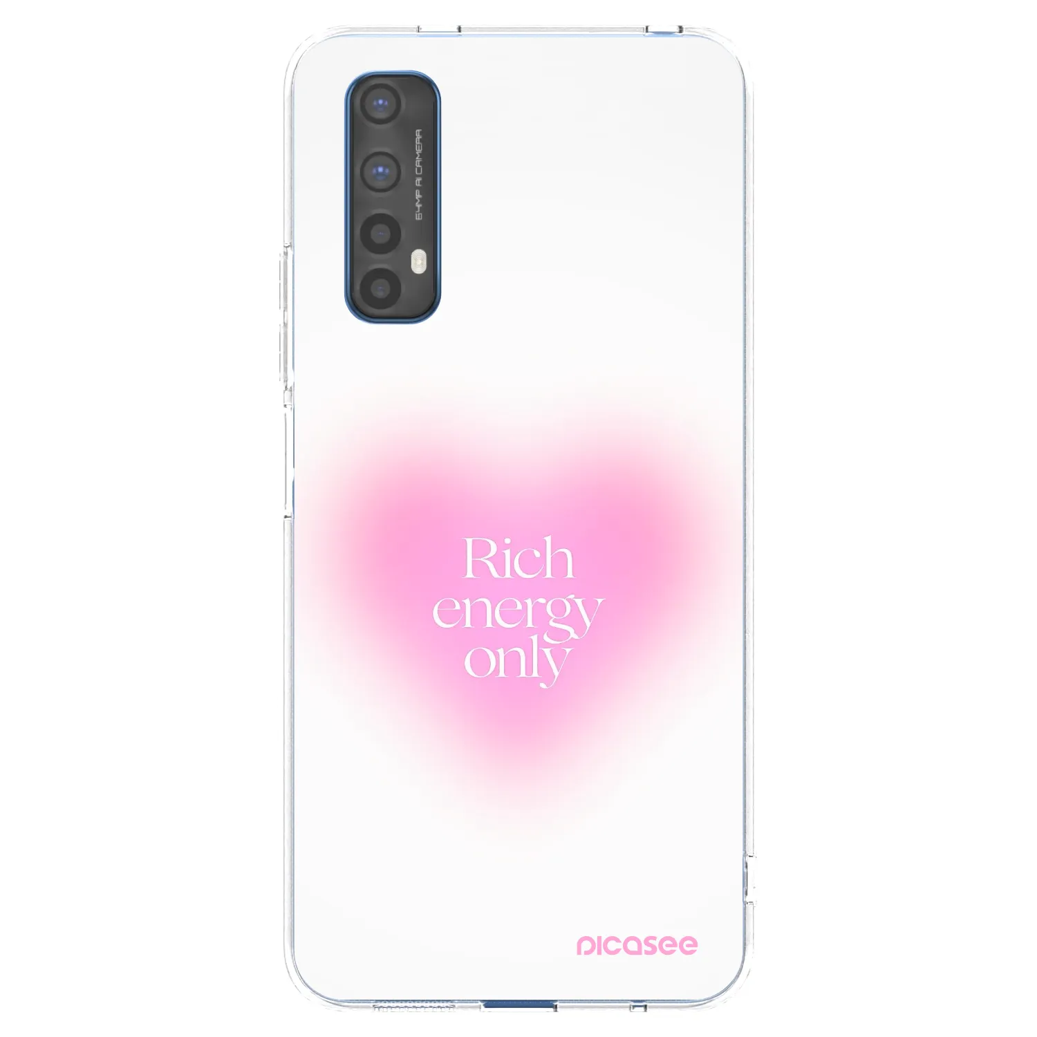 Picasee átlátszó szilikon tok az alábbi mobiltelefonokra Realme 7 - Rich Energy