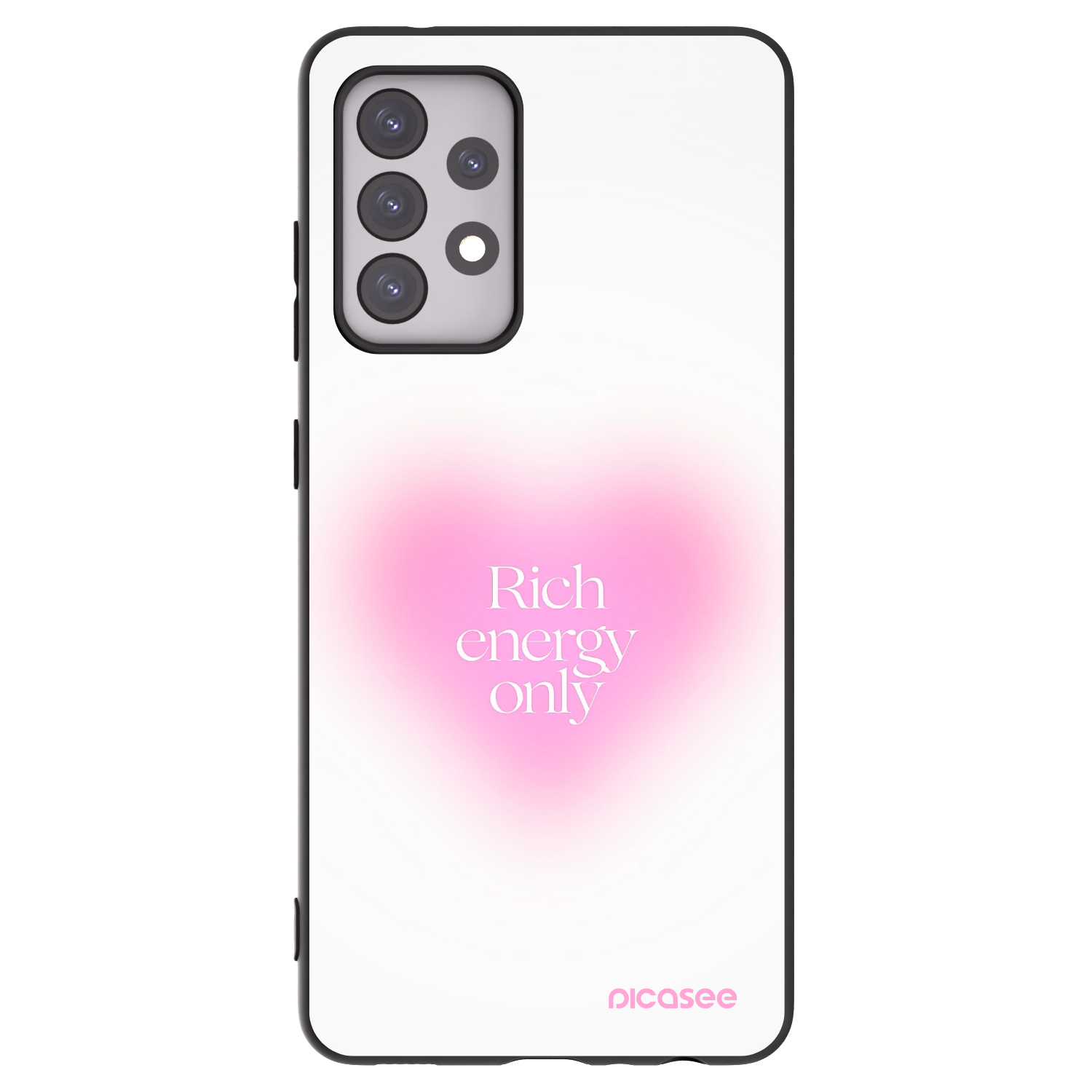 Picasee fekete szilikon tok az alábbi mobiltelefonokra Samsung Galaxy A52s 5G A528B - Rich Energy